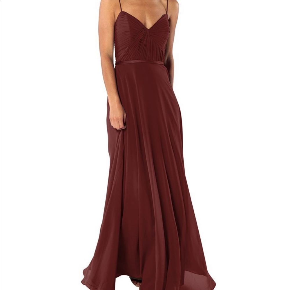 Burgundy Brideside bridesmaid dress (unaltered)